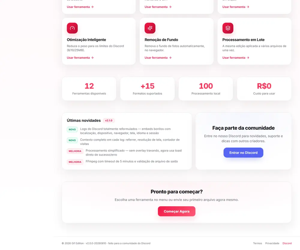 Plataforma da GifEdition