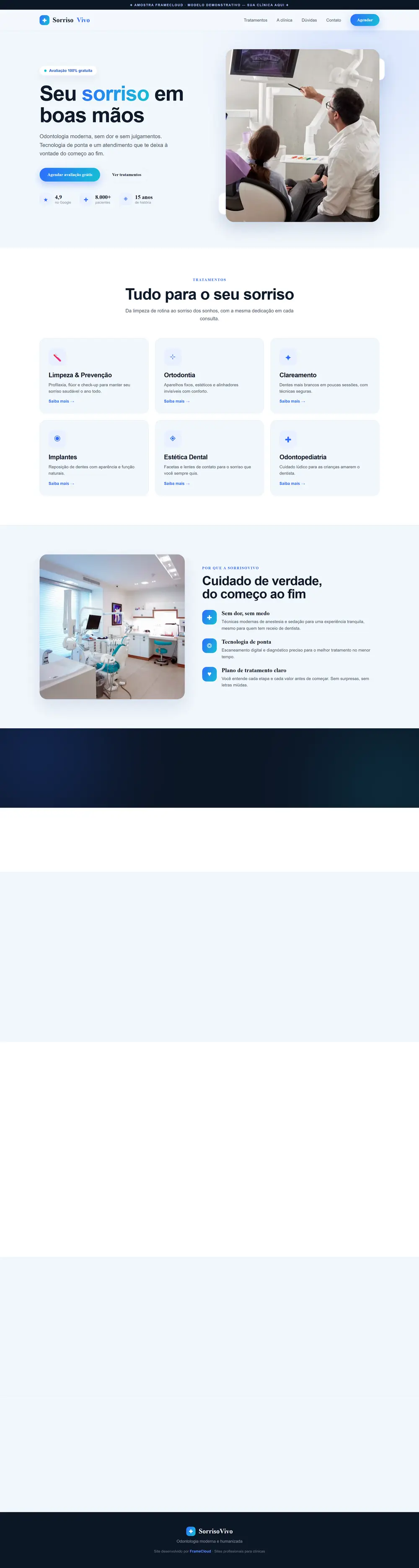 Exemplo publicado: Clínica Odontológica